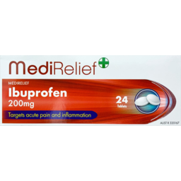Photo of Medirelief Ibuprofen 200mg Tablets 24 Pack