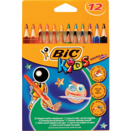 Photo of Bic Kids Triangular Coloured Pencils 12 Pack 12