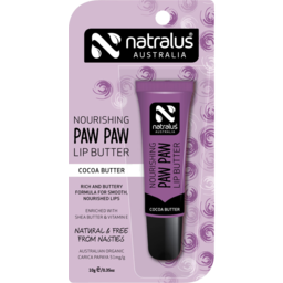 Photo of Natralus Nourishing Paw Paw Lip Butter Cocoa Butter Carded