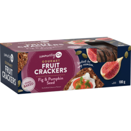 Photo of Comm Co Crackers Fruit Fig & Pumpkin Seed 100g