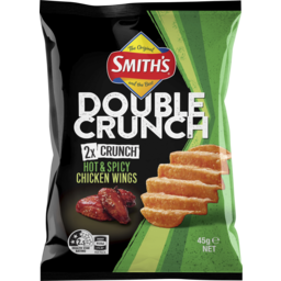 Photo of Smith's Double Crunch Potato Chips Hot & Spicy Chicken Wings 45g