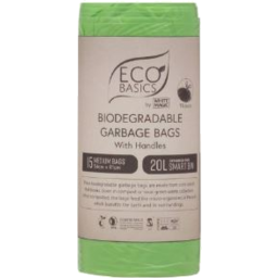 Photo of Eco Basics Biodegradable Garbage Bags Medium with Handles