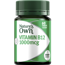 Photo of Natures Own Vitamin B12 1000mcg 60 Pack