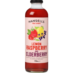 Photo of Hansells Cordial Lemon Raspberry & Elderberry