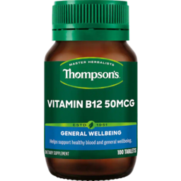 Photo of Thompsons Vitamin B12 50mcg 100 Pack