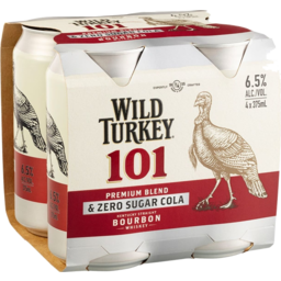 Photo of Wild Turkey & Cola Zero 4*375ml