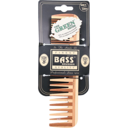 Photo of BASS BRUSHES Bamboo Comb Large Wide And Fine