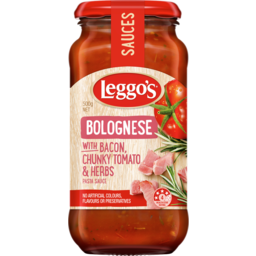 Photo of Leggos Bolognese With Bacon Chunky Tomato & Herbs Pasta Sauce