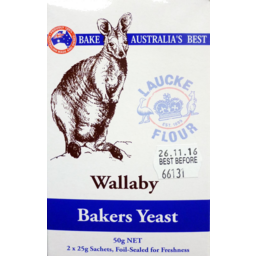 Photo of Laucke Wallaby Bakers Yeast 2 Pack 50g