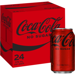 Photo of Coca-Cola No Sugar Soft Drink Multipack Cans 24.0x375ml