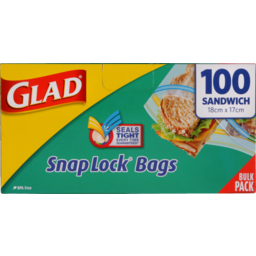 Photo of Glad Snap Lock Sandwich Bags 100 Pack