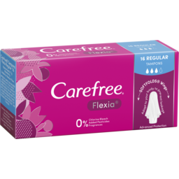 Photo of Carefree Flexia Regular Tampons With Wings