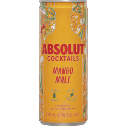Photo of Absolut Cocktails Mango Mule 250ml