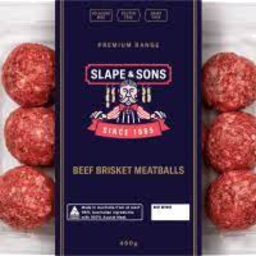 Photo of Slape & Sons Meatball Beef Brisket 450gm