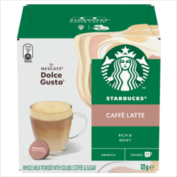 Photo of Starbucks® By Nescafe® Dolce Gusto® Caffe Latte Coffee Capsules Bo Of 12 Servings 121g