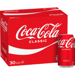 Photo of Coca-Cola Classic Soft Drink Multipack Cans 30x375ml