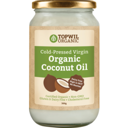Photo of Topwil Organic Cold Pressed Virgin Organic Coconut Oil 300g