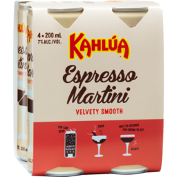 Photo of Kahlua Espresso Martini 7% 4.0x200ml