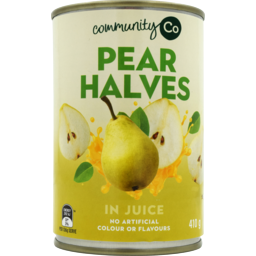 Photo of Community Co Pear Halves in Juice 410gm