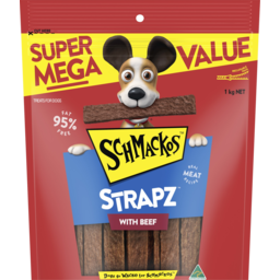 Photo of Schmackos Strapz With Beef Treat For Dogs 1kg