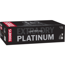 Photo of Tooheys Extra Dry Platinum Can 24x330ml