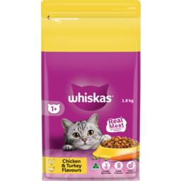 Photo of Whiskas 1+ Years Chicken & Turkey Flavours Dry Cat Food