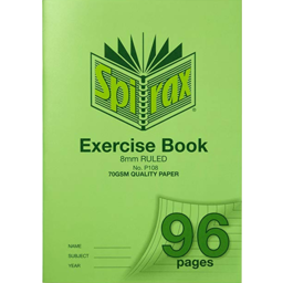 Photo of Spirax Exercise Book P108 96pg 1ea