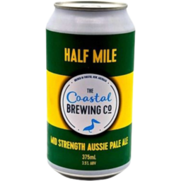 Photo of Coastal Brewing Half Mile Aussie Pale Ale Can 375ml