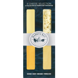 Photo of Barrys Bay Cheese 4 Cheese Selection - Maasdam, Havarti, Wood Smoke, Peninsula Blue 270g