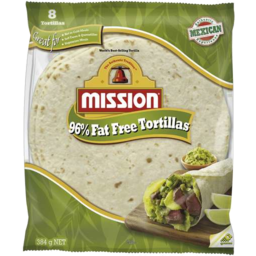 Photo of Mission 96% Fat Free Tortillas 8pk 384gm