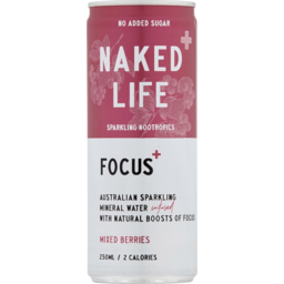 Photo of Naked Life Sparkling Nootropics Focus+ Mixed Berry 250ml 250ml