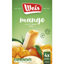 Photo of Weis Mango & Ice Cream Bars 4 Pack 280ml