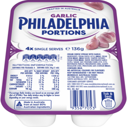 Photo of Phila Portion Garlic Spread 136gm
