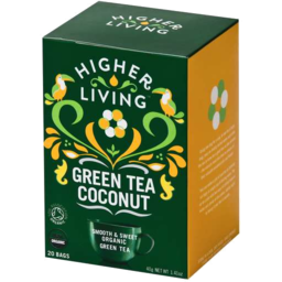 Photo of Higher Living Green Tea Coconut 40gm