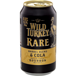 Photo of Wild Turkey Rare Breed & Cola Can