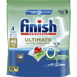 Photo of Finish Ultimate Regular 0% Dishwasher Tablets 46 Pack