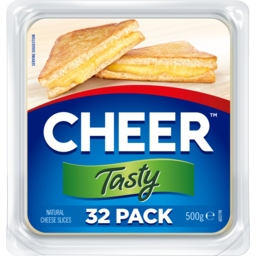 Photo of Cheer Tasty Cheese Slices 32 Pack 500g