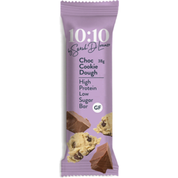 Photo of 10:10 Protein Snack Bar - Choc Cookie Dough 38g