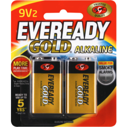 Photo of Eveready Gold Alkaline 9v Batteries 2 Pack