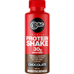 Photo of Bsc Body Science Chocolate Premium Protein Shake Gluten Free