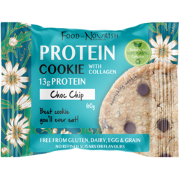 Photo of Food To Nourish Cookie Protein Choc Chip 60g