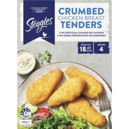 Photo of Steggles Chicken Breast Tenders Crumbed 400g