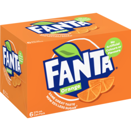 Photo of Fanta Orange Soft Drink Multipack Cans