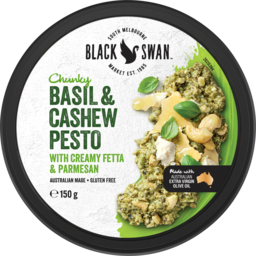 Photo of Black Swan Chunky Basil & Cashew Pesto Dip 150g