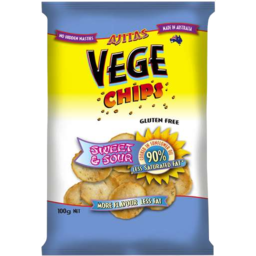 Photo of Ajitas Vege Chips Sweet & Sour Gluten Free 100gm