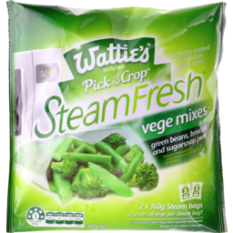Photo of Wattie's Steam Fresh Green Bean, Sugar Snap Peas & Broccoli 2 Pack