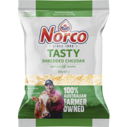 Photo of Norco Tasty Cheddar Shredded 500g