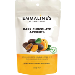 Photo of Emmalines Chocolate Coated Dark Apricot 230gm