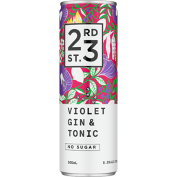 Photo of 23rd St Violet Gin & Tonic 300ml