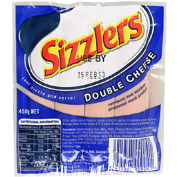 Photo of Sizzlers Double Cheese 450g